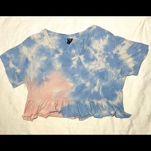 WILD FABLE Tie Dye Cropped Top